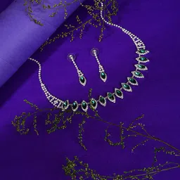 SOHI Silver- Plated Stone-Studded Jewellery Set-picture-15