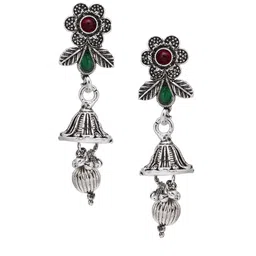 Sukkhi Rhodium Plated Oxidised Jewellery Set image 2