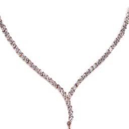 Jazz and Sizzle Rose Gold-Plated AD-Studded Jewellery Set image 3