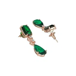 Saraf RS Jewellery Rose Gold Plated AD Studded Jewellery Set image 2