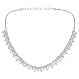 Peora Silver-Plated Cubic Zirconia-Studded Jewellery Set image 3