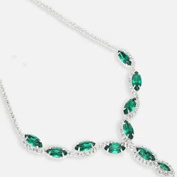 SOHI Silver-Plated Stone-Studded Jewellery Set image 4