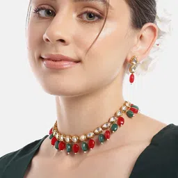 Anouk Gold-Plated Kundan Jewellery Set-picture-26