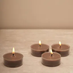 Pure Home and Living Moments Of Eternity Brown 4-Pieces Votive Tea Light Candles-image-28