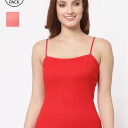 Floret Women Pack Of 2 Solid Camisoles-picture-17