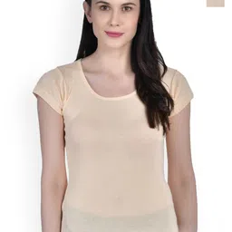 Aimly Pack Of 2 Round Neck Cap Sleeves Cotton Tops-picture-28