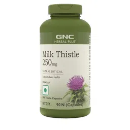 GNC Herbal Plus Milk Thistle - 90 Capsules image 1