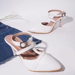 JM Looks Pointed Toe Slim Heeled Pumps-picture-26