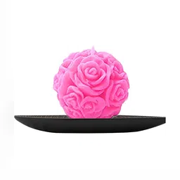 atorakushon Pink 2 Pieces Scented Spherical Pillar Candle image 3