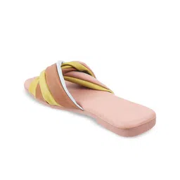 Metro Pink Colourblocked Block Mules image 3