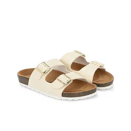 BRISKERS Women Open Toe Flats with Buckles image 2