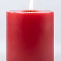 atorakushon Red Scented Paraffin Pillar Candle image 5