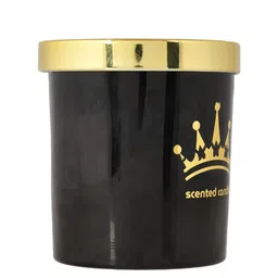 TAYHAA Black & Gold-Toned Scented Candle With Jar & Lid image 4
