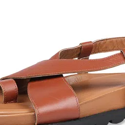 Hidesign SPARTA Leather One Toe Flats With Buckles image 2