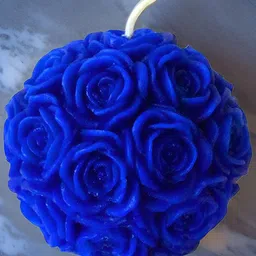 atorakushon Blue 4 Pieces Scented Spherical Pillar Candle image 2