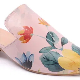 Denill Printed Block Heeled Mules image 5