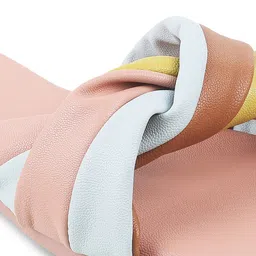 Metro Pink Colourblocked Block Mules image 5