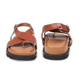 Hidesign SPARTA Leather One Toe Flats With Buckles image 3