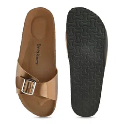 BRISKERS Women Open Toe Flats with Buckles image 5