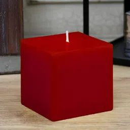 atorakushon Red 3 Pieces Rose Scented Square Pillar Candles image 2