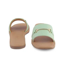 Tresmode Women Embellished Open Toe Flats with Buckles image 2