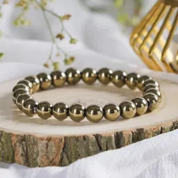 MEENAZ Unisex Stainless Steel Silver-Plated Artificial Beads Beaded Bracelet-picture-22