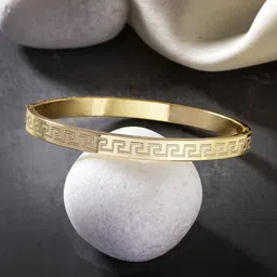 NVR Men Handcrafted Gold-Plated Kada Bracelet-picture-25