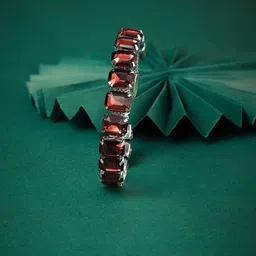 AMI Silver Plated Kada Bracelet-image-20