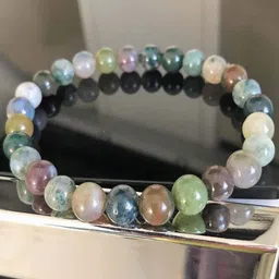 Young & Forever Unisex Brown & Green Brass Agate Bracelet-picture-25
