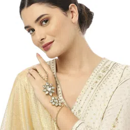 Anouk Kundan Ring Bracelet-picture-31