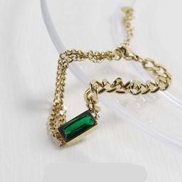 MYKI Gold Plated Stone Studded Link Bracelet-picture-7