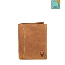 WildHorn Men Tan Solid Leather Two Fold Wallet-picture-12