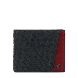 Eske Men Blue Leather Textured Two Fold Wallet-picture-21
