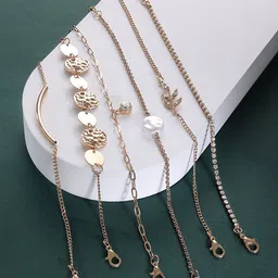 AMI Women Set Of 6 Gold-Plated Wraparound Bracelet-picture-22