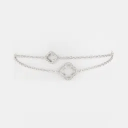 SHAYA Women Silver-Toned Silver Charm Bracelet image 1