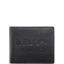 Aeropostale Men Typography Textured Leather Two Fold Wallet image 2