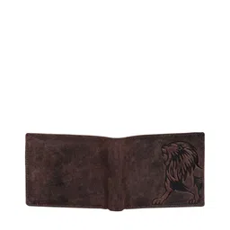 URBAN FOREST Men Brown Animal Printed Leather Two Fold Wallet image 3