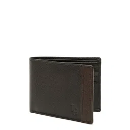 LOUIS STITCH Men Black Leather Two Fold Wallet image 4