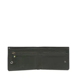 LOUIS STITCH Men Green Leather Two Fold Wallet image 5
