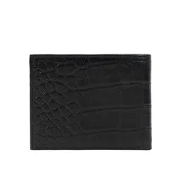 Hidesign Men Black Textured Leather Two Fold Wallet image 3