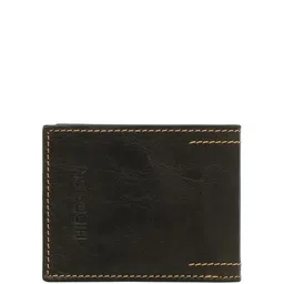 Hidesign Men Geometric Textured Leather Two Fold Wallet image 3
