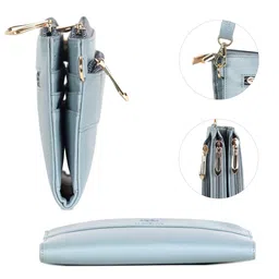 THE CLOWNFISH Women Green Two Fold Wallet image 3