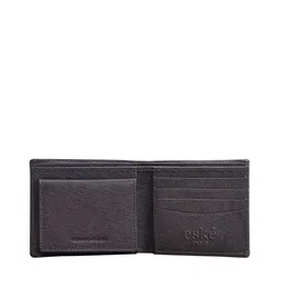 Eske Men Grey Textured Leather Two Fold Wallet image 5