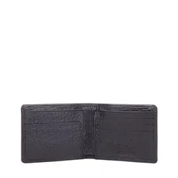 Hidesign Men Black Textured Leather Two Fold Wallet image 4