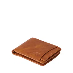 Keviv Men Tan Leather Two Fold Wallet image 2