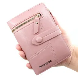 Alexvyan Women PU Two Fold Wallet image 4