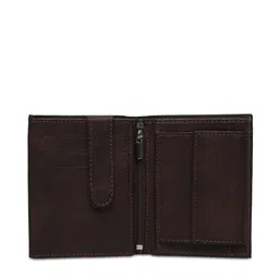 SAMTROH Men Brown Solid Two Fold Wallet image 5