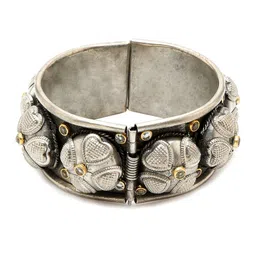 Sangria Silver-Plated Oxidised Bracelet image 4