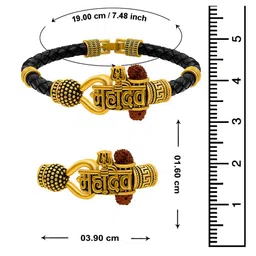 NAKABH Men Golden Bracelet image 3