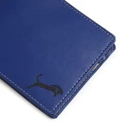 WILD EDGE Men Blue & Red Leather Two Fold Wallet image 2